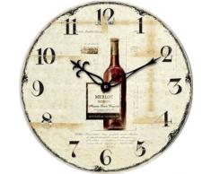 Technoline Horloge Murale, 34Â cm de diamÃ¨tre, Jaune