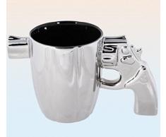 Out of the blue 78/8106 Mug, Céramique, Argenté, Env. 18 x 10 cm