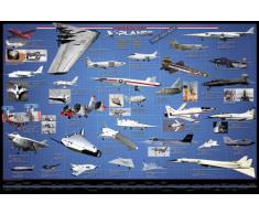 Empire Poster éducatif Aviation américaine X-Planes en Anglais