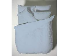 Bianca Plain Dyed Percale Parure de lit lit 150, 100% aldodÃ³n, Blue, 240Â X 280Â + 2Â (50Â X 85), 3Â 