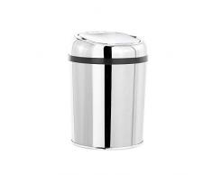 Poubelle de salle de bain automatique 3L ARTIC en acier Inox avec seau