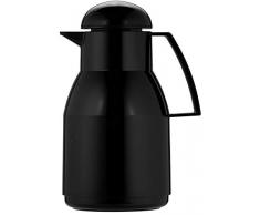 Helios Top Théière Isotherme en Plastique Rigide Ultra Brillant avec Bouchon Noir 1 l