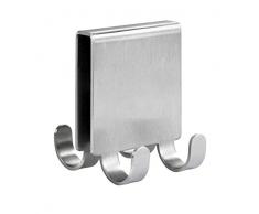 Wenko 23787100 Crochet, Acier Inoxydable, Argent Mat, 5, 5 x 6 x 7 cm