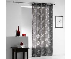 douceur dintÃ©rieur panneau a oeillets 140x240 cm voile sable ciblis anthracite