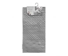 douceur dintÃ©rieur housse de coussin 60x60 cm microfibre bicolore cottage anthracite/blanc