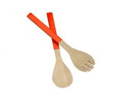 Premier Housewares 1104423 Kyoto Couvert Ã Salade en Bambou Orange