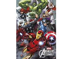 empireposter 737892Â AvengersÂ âÂ AssembleÂ âÂ Cartoon Comic Poster Hulk Spider Man Captain America Fantastic Four, Papier, Multicolore, 91,5Â x 61Â x 0,14Â cm 61Â x 91,5Â cm