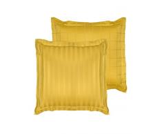 De Witte Lietaer Taie doreiller, Coton PeignÃ©, Ocre, 60x60 cm