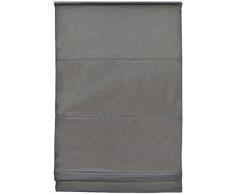 HomeMaison Store Bateau Occultant Aspect Lin et Effet GlacÃ©, Polyester, Argent, 250x100 cm