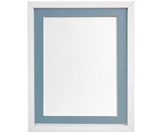 FRAMES BY POST Cadre Photo Rio, Bois Dense, Blanc, 14 x 8 Image Size 10 x 4 inches