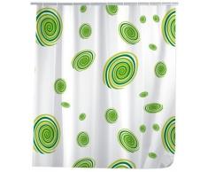 Wenko 19115100 Peva Rideau de Douche 120 x 200 Circles Vert