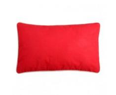 Lovely Casa C31490041 Duo Coussin Coton Rouge/Lin 30 x 50 cm