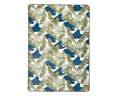 AmazonBasics Tapis imprimÃ© en mousse Motif feuillage 140 x 200Â cm