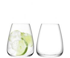 LSA International Vin Culture deau en Verre Transparent 590Â ML X 2, 11.8Â x 11.8Â x 9.8Â cm