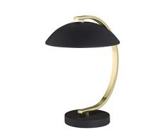 Reality Leuchten R50881032 Lampe de table, Métal, Noir Mat