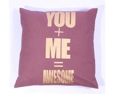 La Finesse - Housse de Coussin carrÃ©e dÃ©corative 50 x 50 cm pour la Maison en Coton pour Salon, canapÃ©, Chambre Ã Coucher, Tissu colorÃ©, Taille Unique