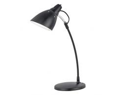 Eglo 7059 Lampe de bureau, métal, E27, noir