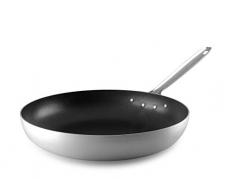 Pentole Agnelli Poêle Haute évasée à Sauter Anti-adhésif 45 cm Argent