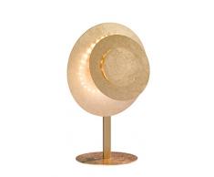 WOFI 8544.01.15.7000 Lampe de Table, MÃ©tal, Integriert, 12.5 W, Goldfarbig, 24 x 24 x 350 cm