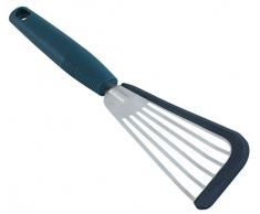 KUHN RIKON 22716 Spatule rainurée Cooks Tools SoftEdge Noir Silicone, 32 x 8,5 x 1,5 cm