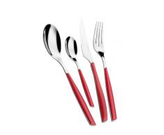 BUGATTI GL3U-021F00/4 Glamour MÃ©nagÃ¨re de 4 PiÃ¨ces Service de Table SAN/Acier Rouge 16 x 23 x 3 cm