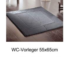 Kleine Wolke 5418905539 Havanna Tapis de Bain Gris Foncé 65 x 55 x 0,16 cm