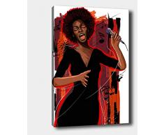 Bonamaison Peinture sur toile, multicolore, 70 x 100 cm - ConÃ§u et fabriquÃ© en Turquie