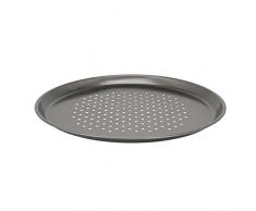 Crealys 507721 Moule à Pizza, Acier, Noir, 32,6 x 32,6 x 1,7 cm