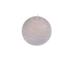 HOMEA 6BPB005TA Bougie Boule Paraffine Taupe 9,5 x 9,5 x 8 cm