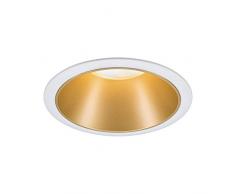 Paulmann 93405 LED Cole rond incl. 1x6,5Â watts gradable projecteurs Blanc, DorÃ© mat Lampe encastrÃ©e plastique, Alu zinc Spot pour plafond 2700Â K, MatiÃ¨re, 6.5 W, 1er-Set