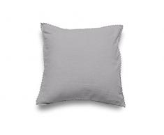 Soleil docre 547700 DENTELLE Coussin Coton Gris 40 x 40 cm