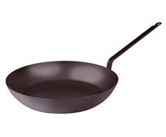 Pentole Agnelli Lionese Poêle avec Manche, légère, Fer, Gris 28 cm Gris