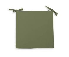Soleil docre Alix Dessus de Chaise, Polyester, Vert, 40 x 40 x 3 cm