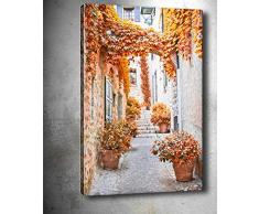 Bonamaison Peinture sur toile, multicolore, 50 x 70 cm - Conçu et fabriqué en Turquie