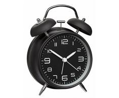 TFA-Dostmann Réveil électronique 60.1025.01 Réveil, métal, Noir/Mat, 11.7 x 5.6 x 15.9 cm