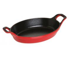 Staub 1302106 Plat Ovale Empilable Fonte Cerise 21 cm