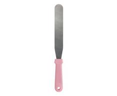 Lily cook KP5171R/WEB Spatule Plate à Glacage Genoise, INOX + PP, Rose, 3,3 x 1,8 x 33,5 cm