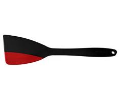 Westmark 15702270 Spatule à poêle-/grattoir Flexi en Noir/Rouge, Plastique, 30 cm