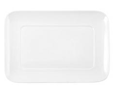 HOTELWARE Plat rectangulaire, 23Â x 16.5Â cm, Porcelaine, Blanc