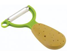 Kuhn Rikon 20401 Pomme de Terre Eplucheur à Légumes Inox 11,6 x 7,2 x 1,3 cm