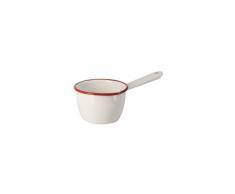 IBILI 909210 Casserole avec Bec Verseur, Acier, Blanc/Rouge, 10 cm