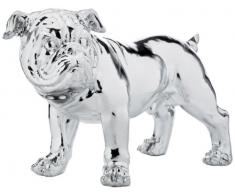 Kare Eco Figurine de dÃ©coration Bouledogue ArgentÃ© 42Â cm