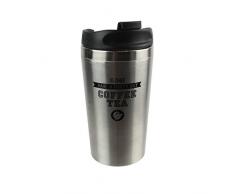 TAKE AWAY KA1175 Mug à Double Paroi, Noir/Rouge, 8,30 x 8,30 x 16,10 cm