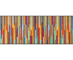 Wash+Dry Mikado Stripes Tapis, Surface en Polyamide, ColorÃ©, 75 x 190 cm