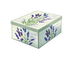 Kanguru 661 Boîte parfumé en Carton Recyclable Lavande pour Ranger vêtements, Armoire, joutes, Beige/Mauve/Vert Grand/Medium Dimension 42 x 32 x 17,5 cm