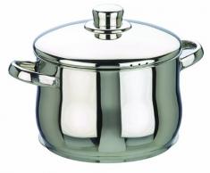 Ibili 662228 Oslo Marmite Bombée avec couvercle Inox 28 cm