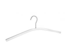 Wenko 64117100 Cintre Noblesse Blanc, Acier Inoxydable, 46x1,5x16 cm