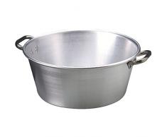 Agnelli Bassine Ã Confiture en Aluminium dune Ãpaisseur 3 Mm de DiamÃ¨tre cod.ALMA20265 650 Mm