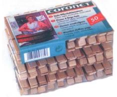 Coronet 50Â piÃ¨ces Ensemble de Pinces Ã Linge, 10Â cm, Multicolore, Bois Dense, Beige, 7 cm