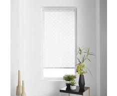 store dintérieur store enrouleur japonais 45x180 cm polyester modern blanc